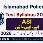 Islamabad-Police-ASI-Test-Syllabus-2026