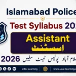 Islamabad-Police-Assistant-Test-Syllabus-2026