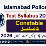 Islamabad-Police-Constable-Test-Syllabus-2026