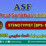 ASF Stenotypist Syllabus