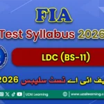FIA LDC (BS-11) Test Syllabus 2026