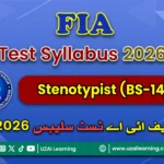FIA Stenotypist (BS-14) Test Syllabus