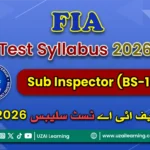 FIA Sub Inspector (BS-14) Test Syllabus 2026