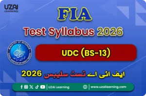 FIA UDC (BS-13) Test Syllabus 2026