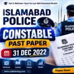 Islamabad Police Constable Past Paper 31 Dec 2022