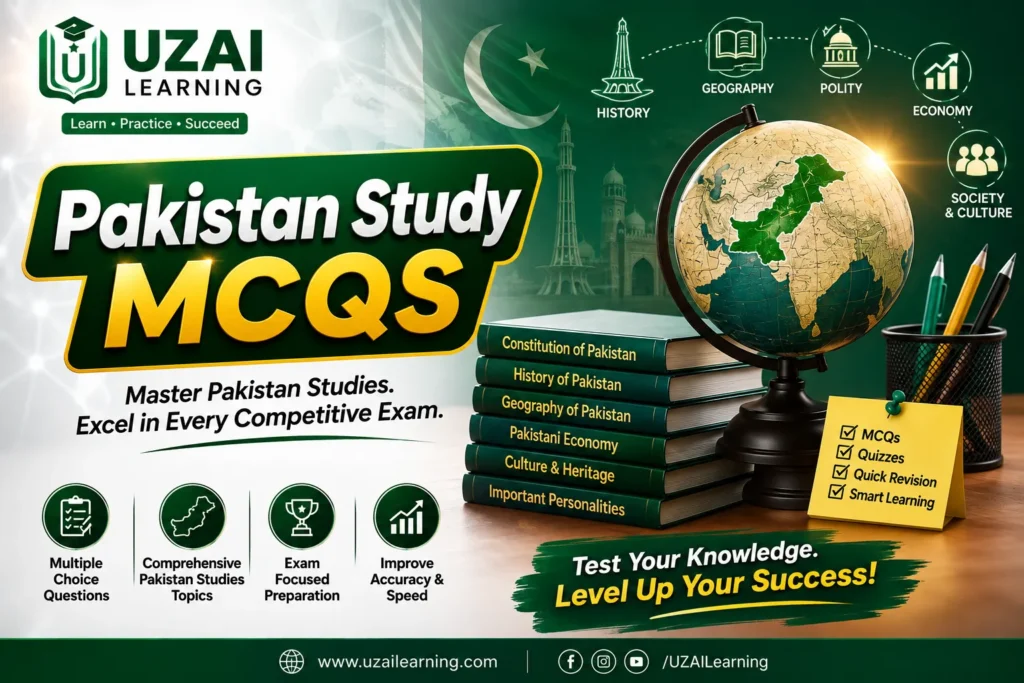 Pakistan Study MCQs