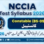 NCCIA Test Syllabus 2026 Constable BS-05