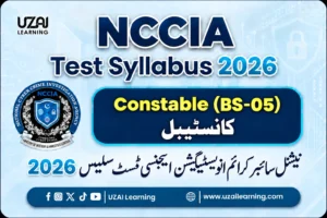 NCCIA Test Syllabus 2026 Constable BS-05
