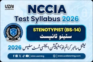 NCCIA Test Syllabus 2026 Stenotypist BS-14