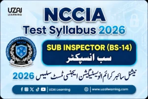 NCCIA Test Syllabus 2026 Sub Inspector BS-14