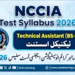 NCCIA Test Syllabus 2026 Technical Assistant BS-14