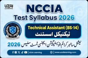 NCCIA Test Syllabus 2026 Technical Assistant BS-14