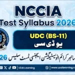 NCCIA Test Syllabus 2026 UDC BS-11